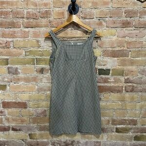 Vintage Le Chateau Checkered Gingham Plaid Mini Dress